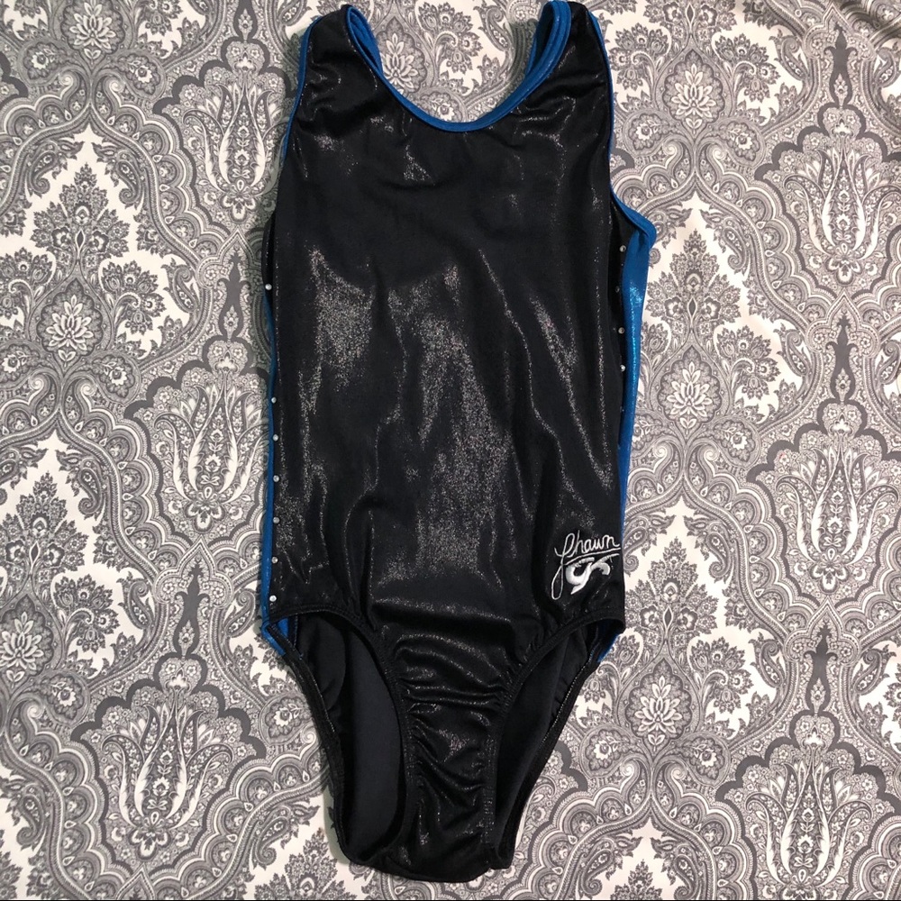 GK ELITE SHAWN JOHNSON LEOTARD. BLUE/BLACK CL